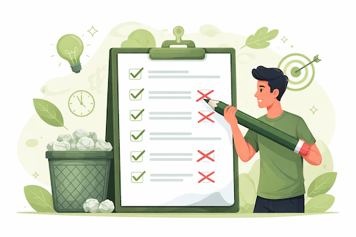 La productividad empieza por eliminar, no por añadir
