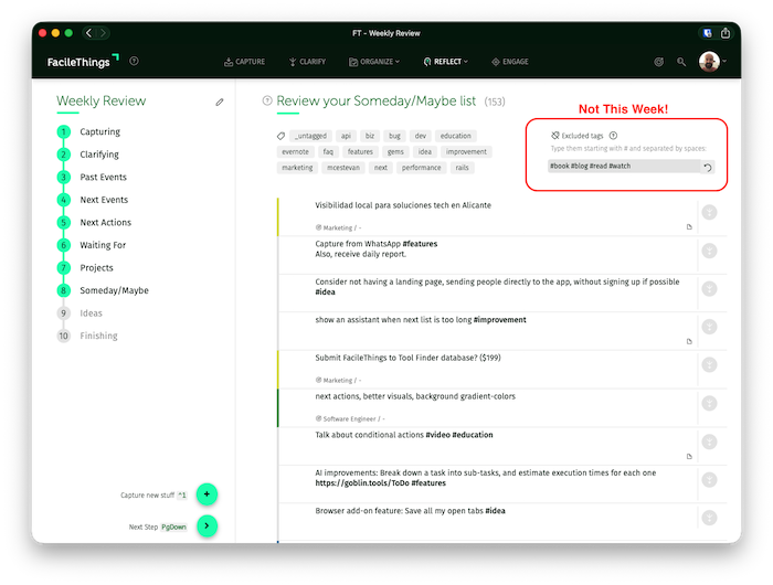 the FacileThings "not this week" feature the FacileThings "not this week" feature