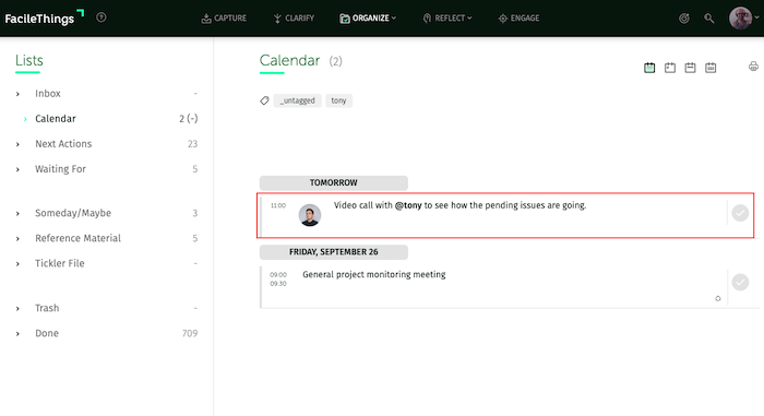 calendar reminders