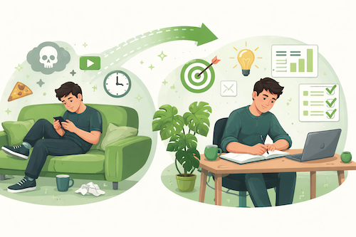 No puedes matar la procrastinación. Solo puedes reemplazarla.